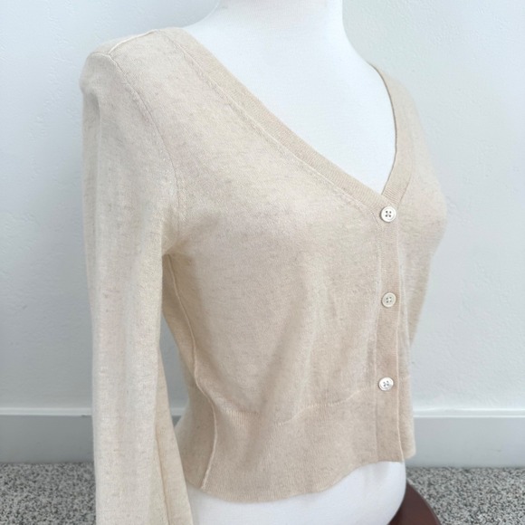 Everlane Cream Women's Cardigan Sweater - Picture 7 of 12